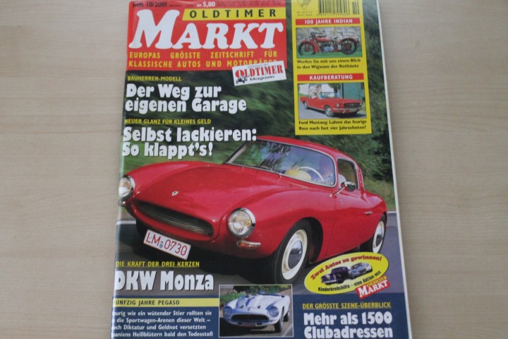 Deckblatt Oldtimer Markt (10/2001)